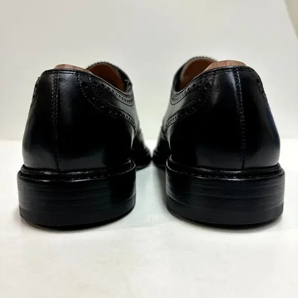 VERY GOOD Crockett & Jones x Ralph Lauren Swansea Black Calf Wingtip England 8.5 - Picture 6 of 15